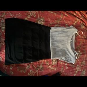 Blacks and Grey bodycon dress